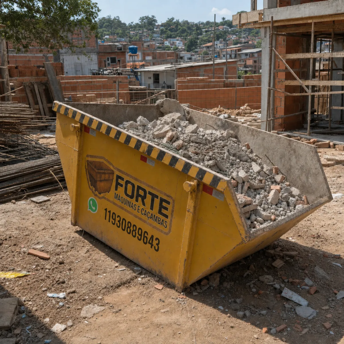 Recolhimento de caçamba após uso