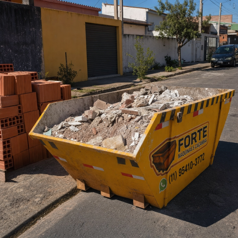 Caçamba de Grande para aluguel