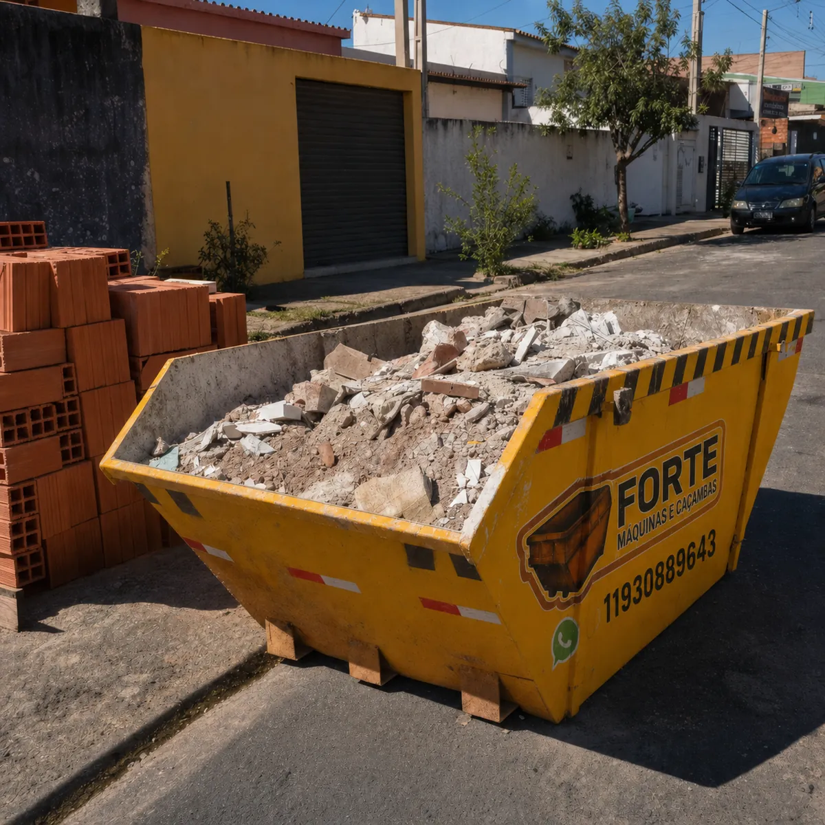 Caçamba de Grande para aluguel